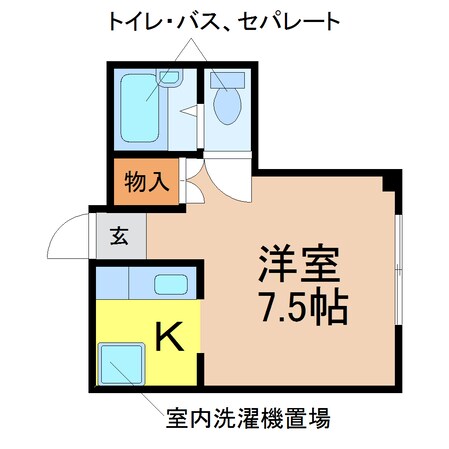 門前ビルの物件間取画像